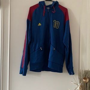 Gently worn adidas zip up hoodie